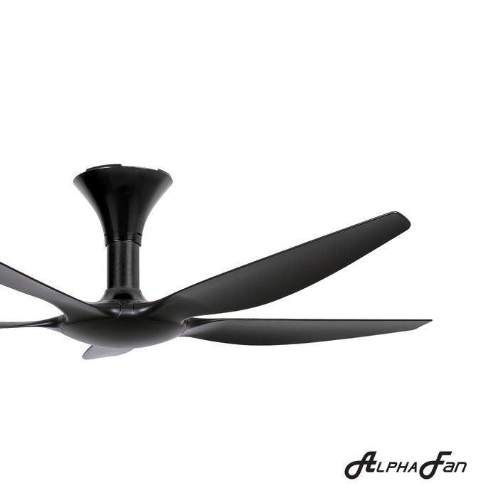 Alpha AX70 5B/56 MATT BLACK Ceiling Fan 56" 5 Blades With Remote Matt Black | TBM Online
