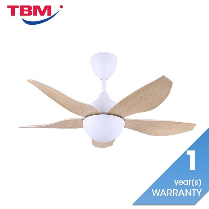 Alpha AX80 - 5B/40 MAPLE MATT WHITE Ceiling Fan 40" 5 Blades Maple Matt White | TBM Online