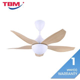 Alpha AX80 - 5B/40 MAPLE MATT WHITE Ceiling Fan 40" 5 Blades Maple Matt White | TBM Online