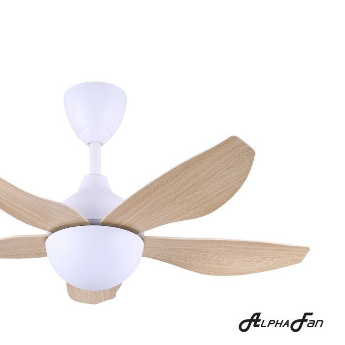 Alpha AX80 - 5B/40 MAPLE MATT WHITE Ceiling Fan 40" 5 Blades Maple Matt White | TBM Online