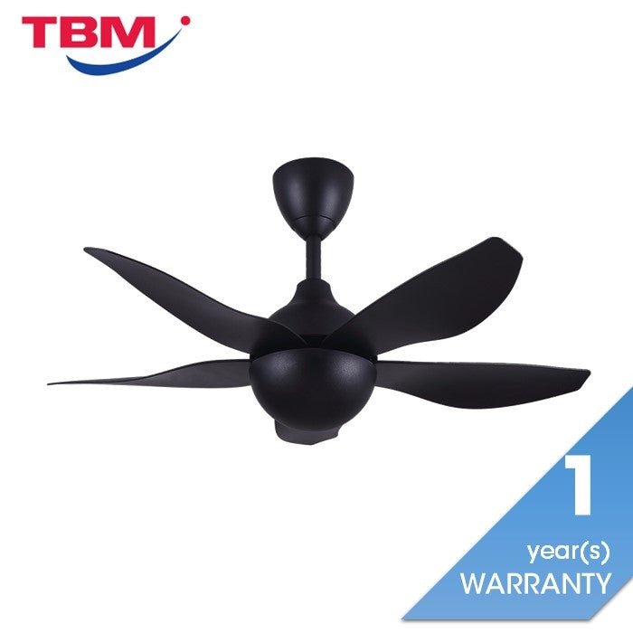 Alpha AX80 - 5B/40 MATT BLACK Ceiling Fan 40" 5 Blades Matt Black | TBM Online