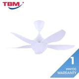 Alpha AX80 - 5B/40 MATT WHITE Ceiling Fan 40" 5 Blades Matt White | TBM Online