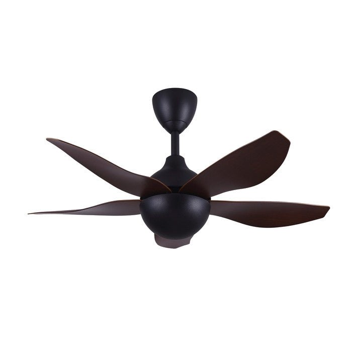 Alpha AX80 - 5B/40 WALNUT MATT BLACK Ceiling Fan 40" 5 Blades Walnut Matt Black | TBM Online