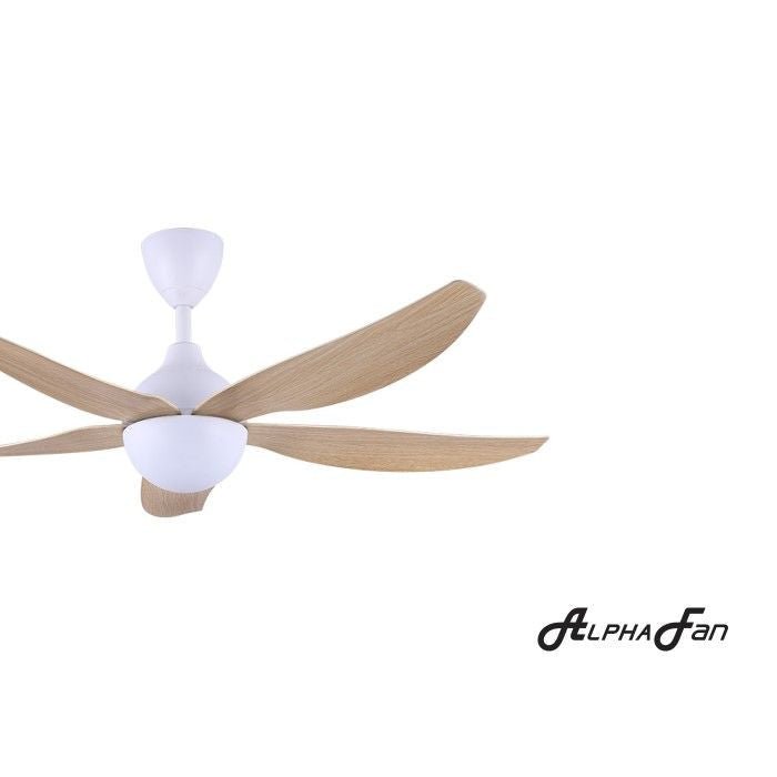 Alpha AX80 - 5B/56 MAPLE MATT WHITE Ceiling Fan 56" 5 Blades Maple Matt White | TBM Online