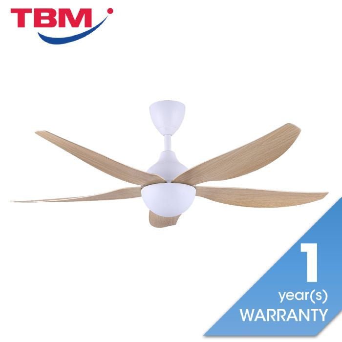 Alpha AX80 - 5B/56 MAPLE MATT WHITE Ceiling Fan 56" 5 Blades Maple Matt White | TBM Online