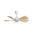 Alpha HANI - 5B 36" MAPLE/MW Ceiling Fan 36" 5 Blades Maple/Matt White | TBM Online