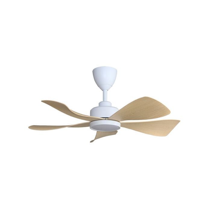 Alpha HANI 5B/36 LED MAPLE MATT WHITE Ceiling Fan 5 Blades 36 Inch LED Maple Matt White | TBM Online