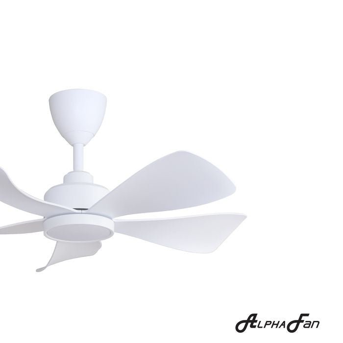 Alpha HANI 5B/36 LED MATT WHITE Ceiling Fan 36" 5 Blades LED Matt White | TBM Online