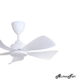 Alpha HANI 5B/36 LED MATT WHITE Ceiling Fan 36" 5 Blades LED Matt White | TBM Online