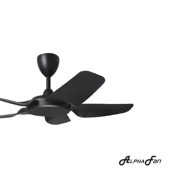 Alpha PRIMA 5B/40 MATT BLACK Ceiling Fan 5 Blades 40 Inch Motor DC Matt Black | TBM Online