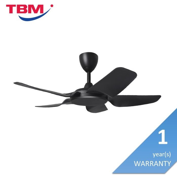 Alpha PRIMA 5B/40 MATT BLACK Ceiling Fan 5 Blades 40 Inch Motor DC Matt Black | TBM Online