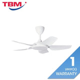Alpha PRIMA 5B/40 MATT WHITE Ceiling Fan 5 Blades 40 Inch Motor DC Matt White | TBM Online