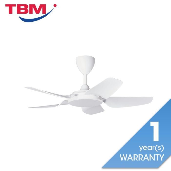 Alpha PRIMA 5B/40 MATT WHITE Ceiling Fan 5 Blades 40 Inch Motor DC Matt White | TBM Online