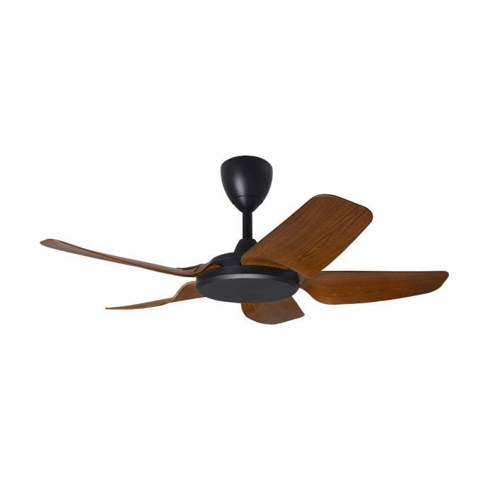 Alpha PRIMA 5B/40 WALNUT MATT BLACK Ceiling Fan 5 Blades 40 Inch Motor DC Walnut Matt Black | TBM Online