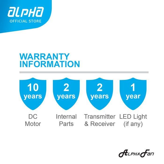 Alpha PRIMA 5B/40 WALNUT MATT BLACK Ceiling Fan 5 Blades 40 Inch Motor DC Walnut Matt Black | TBM Online