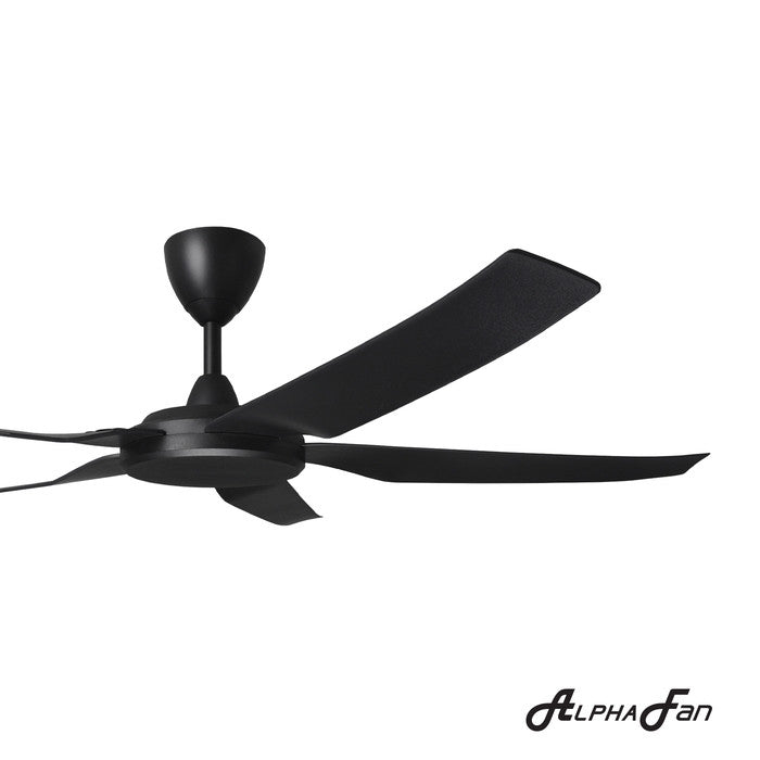 Alpha PRIMA 5B/56 MATT BLACK Ceiling Fan 5 Blades 56 Inch Motor DC Matt Black | TBM Online