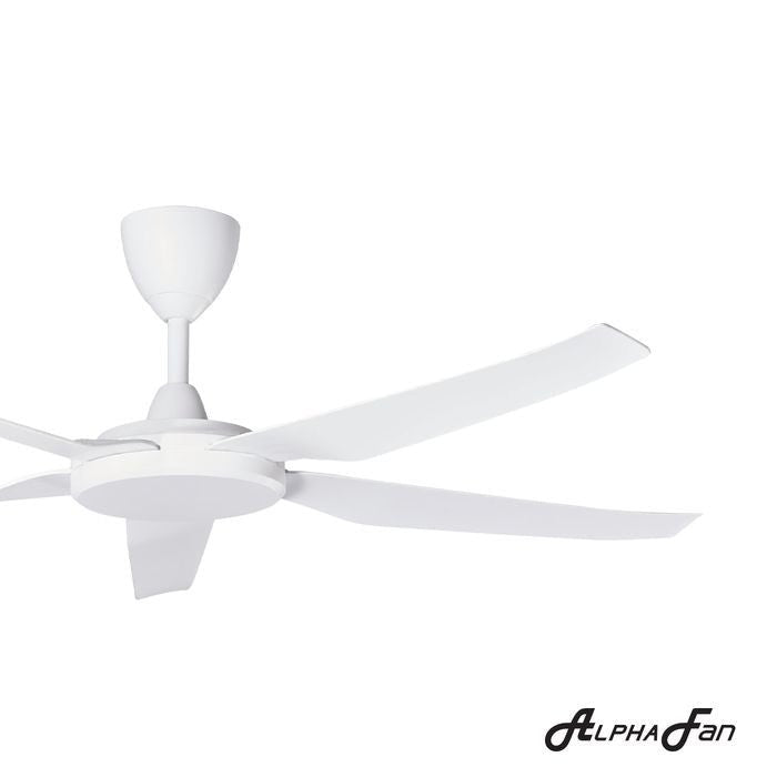 Alpha PRIMA 5B/56 MATT WHITE Ceiling Fan 5 Blades 56 Inch Motor DC Matt White | TBM Online