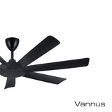 Alpha TORA - 7B/62 MATT BLACK Tora 62" Ceiling Fan DC Motor 7 Blades Matt Black | TBM Online