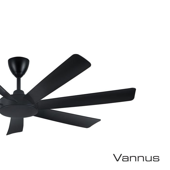 Alpha TORA - 7B/62 MATT BLACK Tora 62" Ceiling Fan DC Motor 7 Blades Matt Black | TBM Online