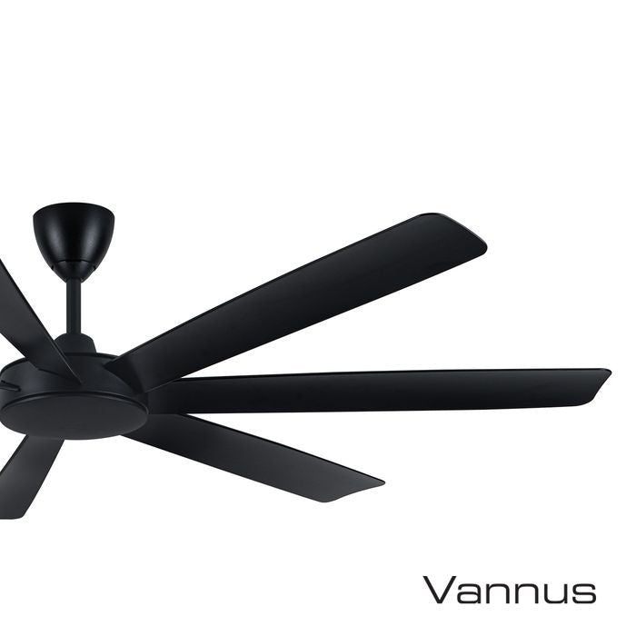 Alpha TORA - 7B/72 MATT BLACK Tora 72" Ceiling Fan DC Motor 7 Blades Matt Black | TBM Online