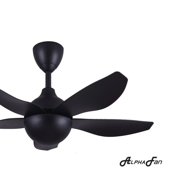 Alpha AX80-5B/40 MATT BLACK Ceiling Fan 40" 5 Blades Matt Black | TBM Online