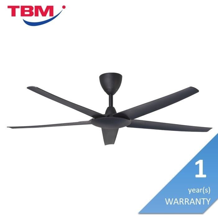 Alpha Cosa EX9 5B/56 MATT BLACK Ceiling Fan 56" 5 Blades DC Motor Matt Black | TBM Online