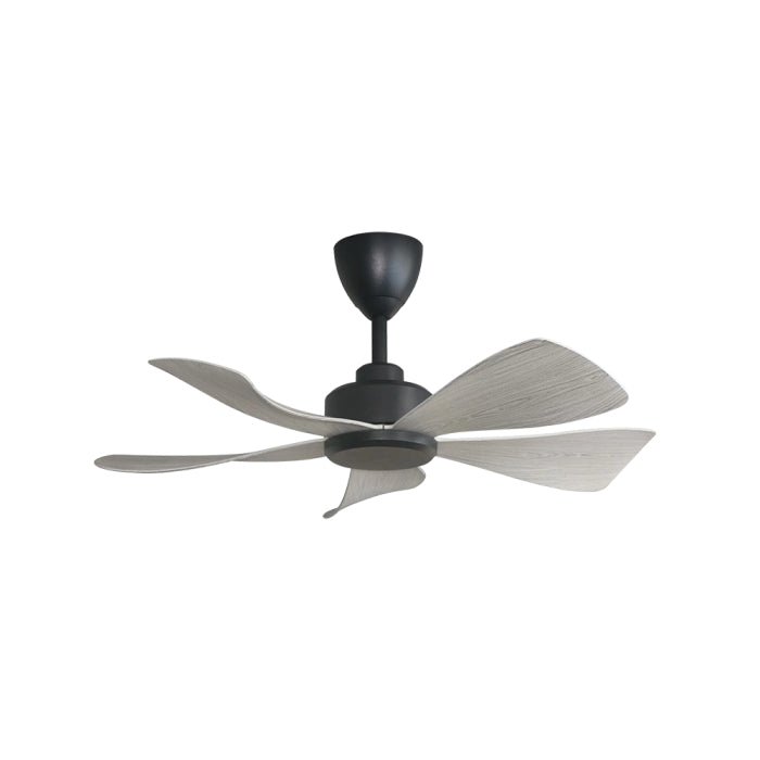 Alpha HANI - 5B 36" GREY WOOD/MB Ceiling Fan 36" 5 Blades Grey Wood/MB | TBM Online