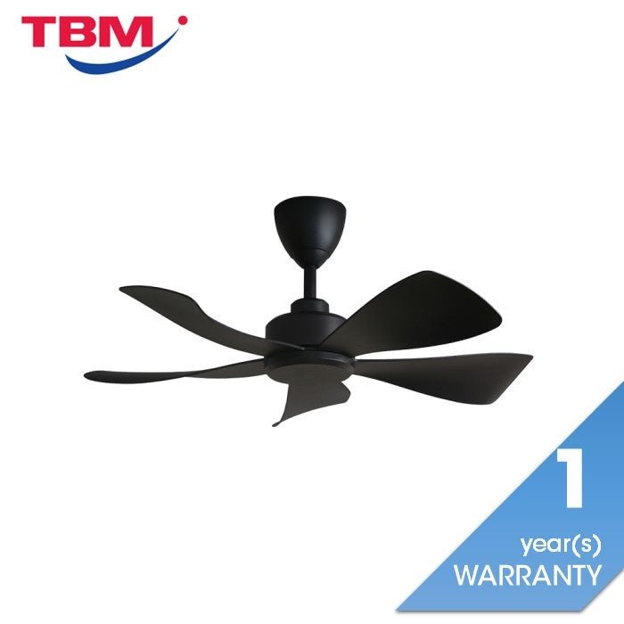 Alpha HANI - 5B 36" MATT BLACK Ceiling Fan 36" 5 Blades Matt Black | TBM Online