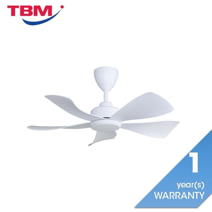 Alpha HANI - 5B 36" MATT WHITE Ceiling Fan 36" 5 Blades Matt White | TBM Online