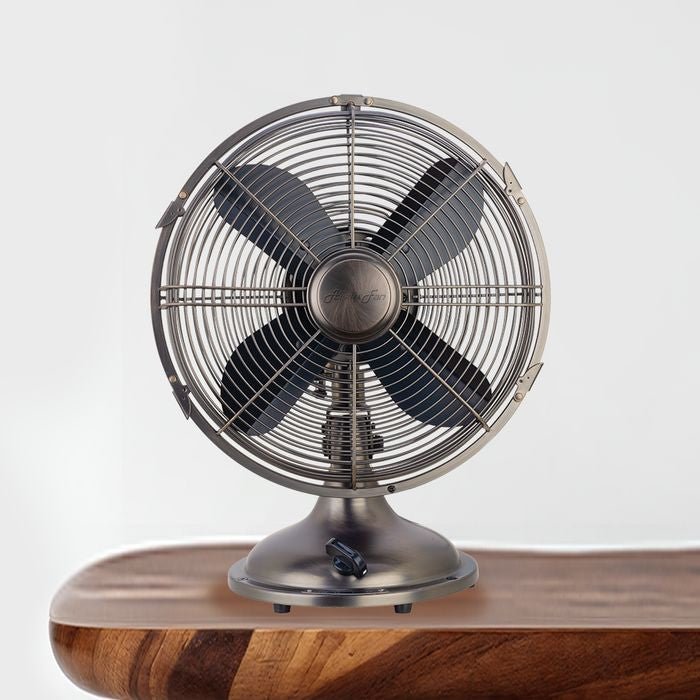 Alpha MOTTO TF H10 COPPER Motto Table Fan 10" AC Motor Antique Copper | TBM Online
