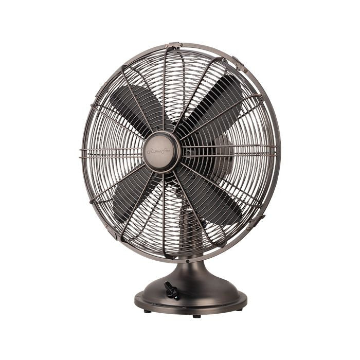 Alpha MOTTO TF H12 COPPER Motto Table Fan 12" AC Motor Antique Copper | TBM Online