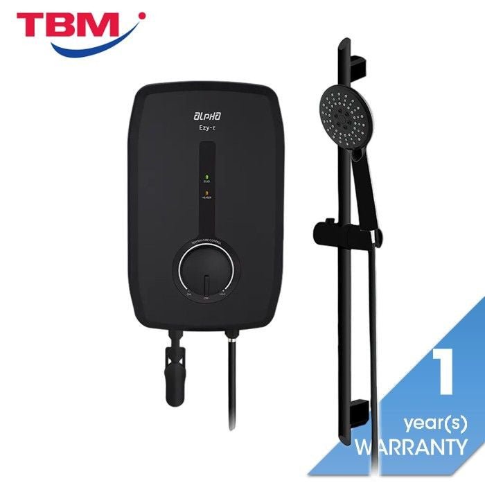 Alpha EZY - E ALL BLACK Home Shower Non Pump All Black | TBM Online