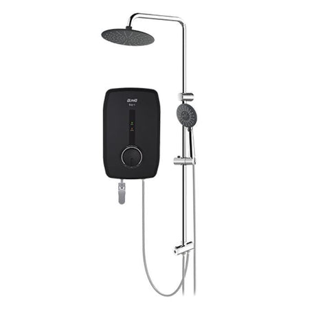 Alpha EZY - E RAINSHOWER MATT BLACK Rainshower Non Pump 3.6kW Matt Black | TBM Online