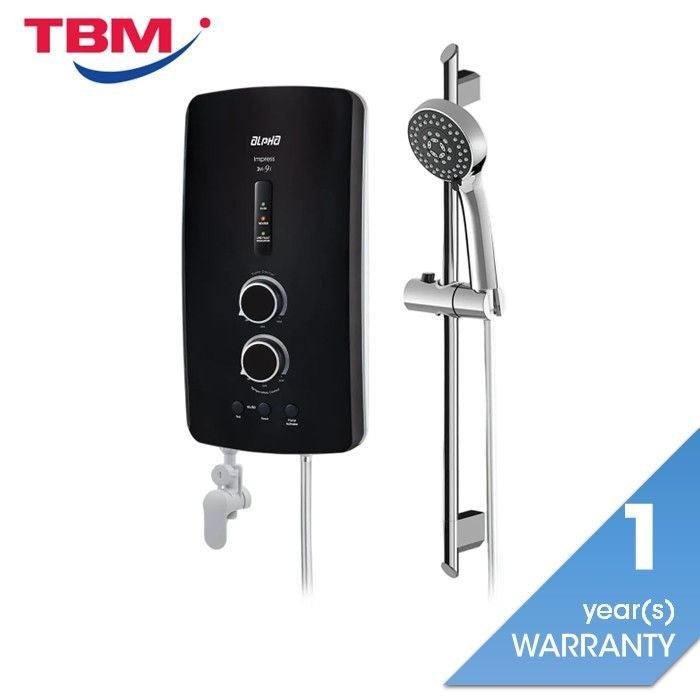 Alpha IM - 9E MATT BLACK Home Shower Matt Black | TBM Online