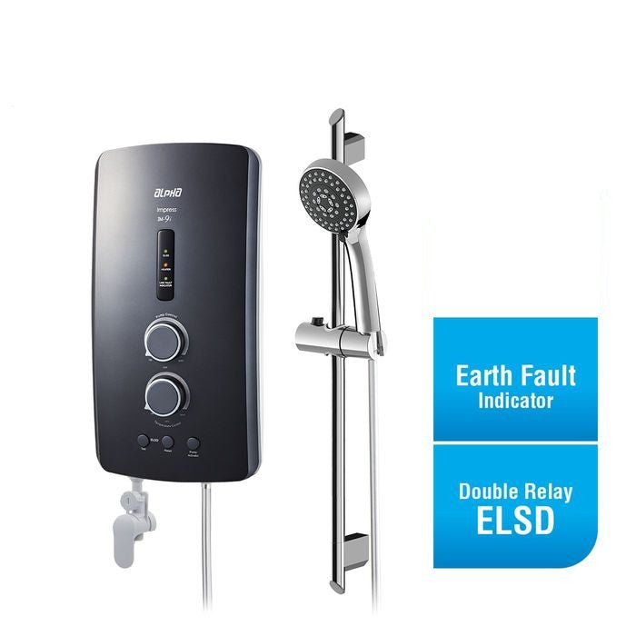 Alpha IM - 9E METAL BLACK (M - G11) Home Shower Metal Black | TBM Online