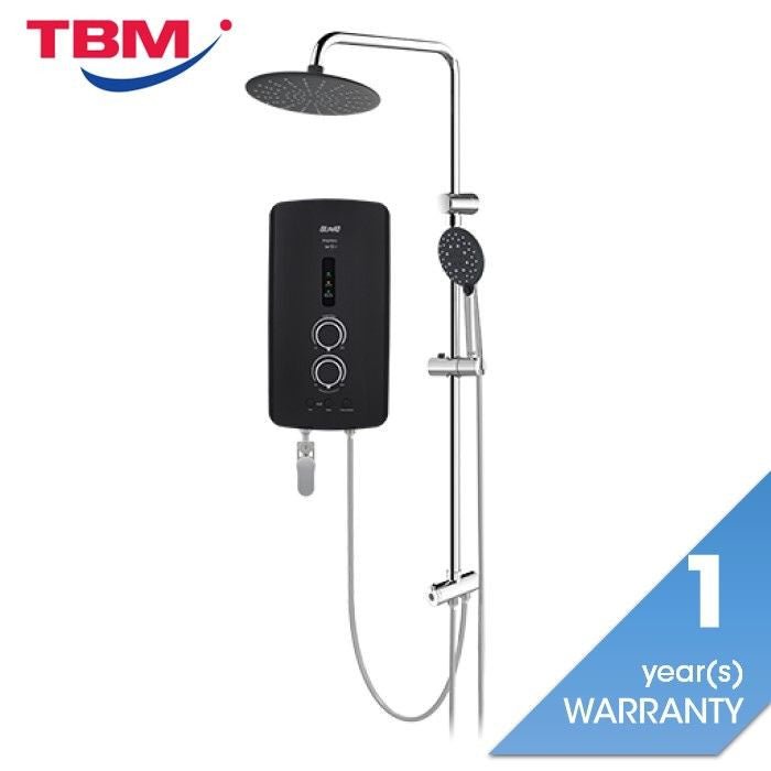 Alpha IM - 9EP PLUS R/S MATT BLACK Home Shower Rain Shower ELSD A. Test With AC Pump Matt Black | TBM Online