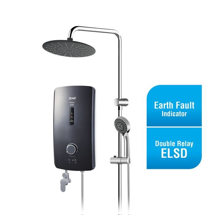 Alpha IM - 9EP PLUS R/S METAL BLACK (M - G11) Home Shower Rain Shower ELSD A. Test With AC Pump Metal Black | TBM Online