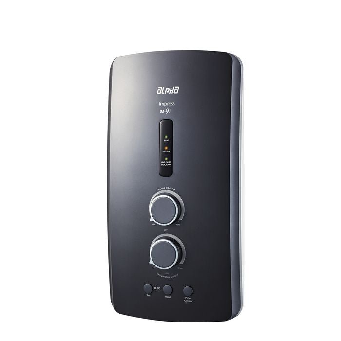 Alpha IM - 9I PLUS R/S METAL BLACK (M - G11) Home Shower Rain Shower ELSD A. Test With DC Pump Metal Black | TBM Online