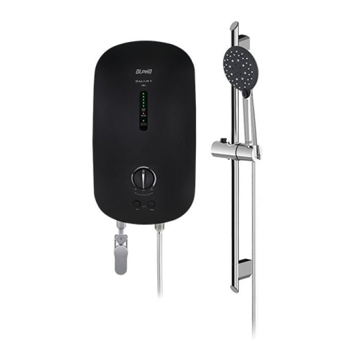 Alpha SMART 18E MATT BLACK Home Shower Nom - Pump 3.8kW Matt Black | TBM Online