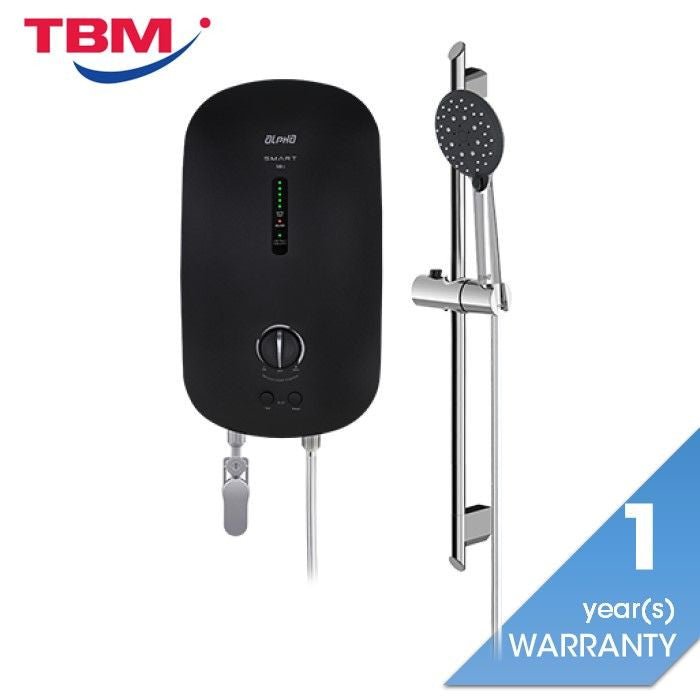 Alpha SMART 18E MATT BLACK Home Shower Nom - Pump 3.8kW Matt Black | TBM Online