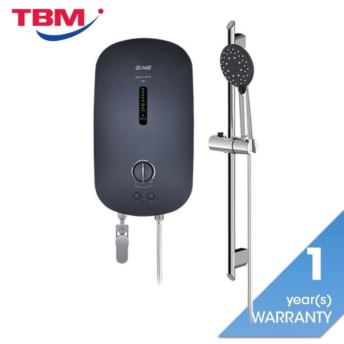 Alpha SMART 18E METAL BLACK (M - G11) Home Shower ELCB Auto Test* | TBM Online