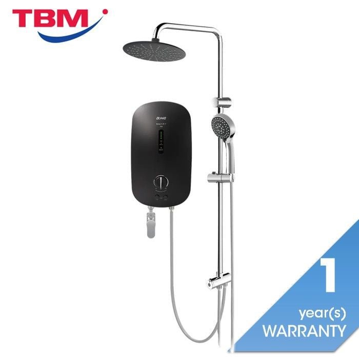Alpha SMART 18E PLUS R/S MATT BLACK Home Shower Non - Pump With Rainshower 3.8kW Matt Black | TBM Online