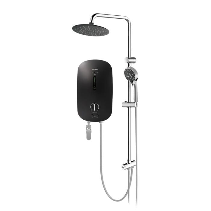 Alpha SMART 18E PLUS R/S MATT BLACK Home Shower Non - Pump With Rainshower 3.8kW Matt Black | TBM Online