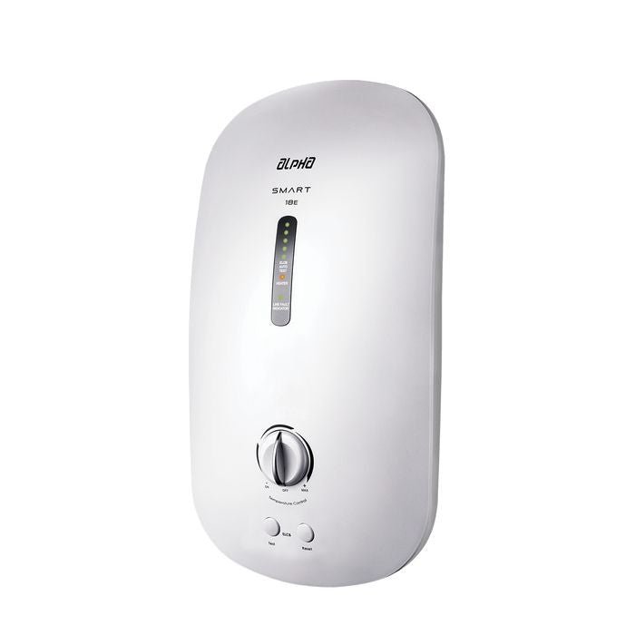 Alpha SMART 18E PLUS R/S WHITE (M - G11) Home Shower Rainshower ELCB Auto Test Ivory White | TBM Online