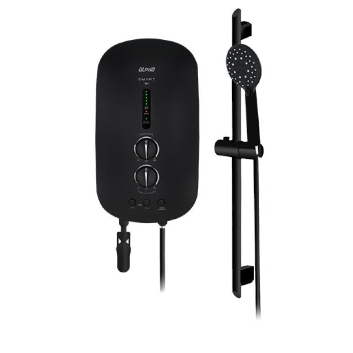 Alpha SMART 18I MATT BLACK SP (M/B - G12) 4.5KW Home Shower Super Power 4.5KW DC Pump All Matt Black | TBM Online