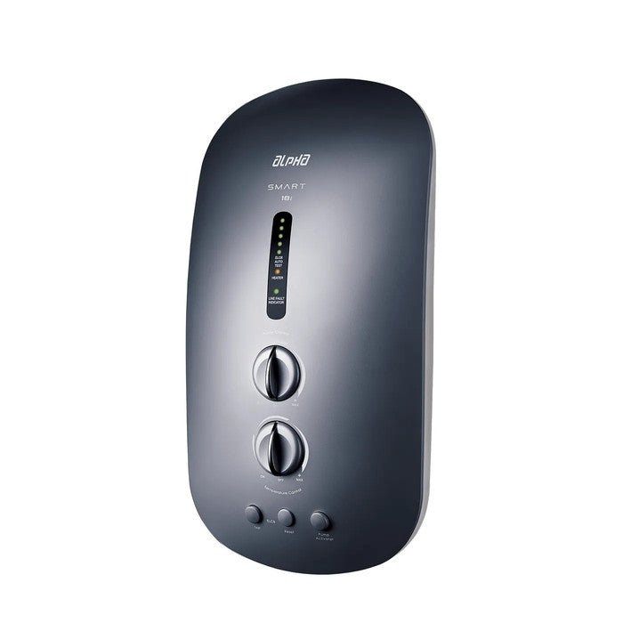 Alpha SMART 18I METAL BLACK (M-G11) Home Shower ELCB Test DC