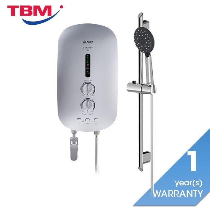 Alpha SMART 18I MISTY SILVER (M - G11) Home Shower ELCB A. Test DC Pump Silver | TBM Online