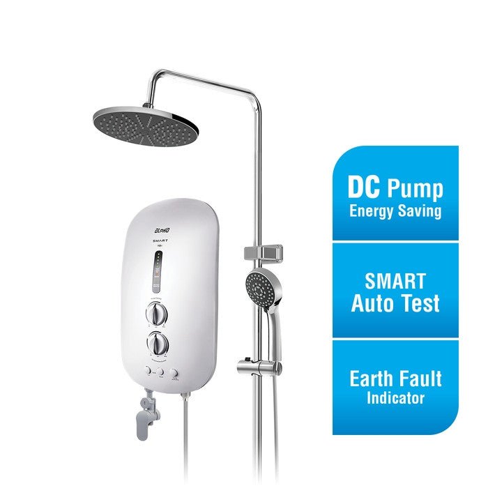 Alpha SMART 18I PLUS R/S WHITE (M - G11) Home Shower Rain Shower ELCB A. Test DC Pump White | TBM Online