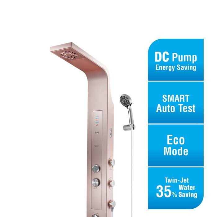 Alpha SMART REVO - I ROSE GOLD (G - 11) Home Shower Rainshower With DC Pump Rose Gold | TBM Online