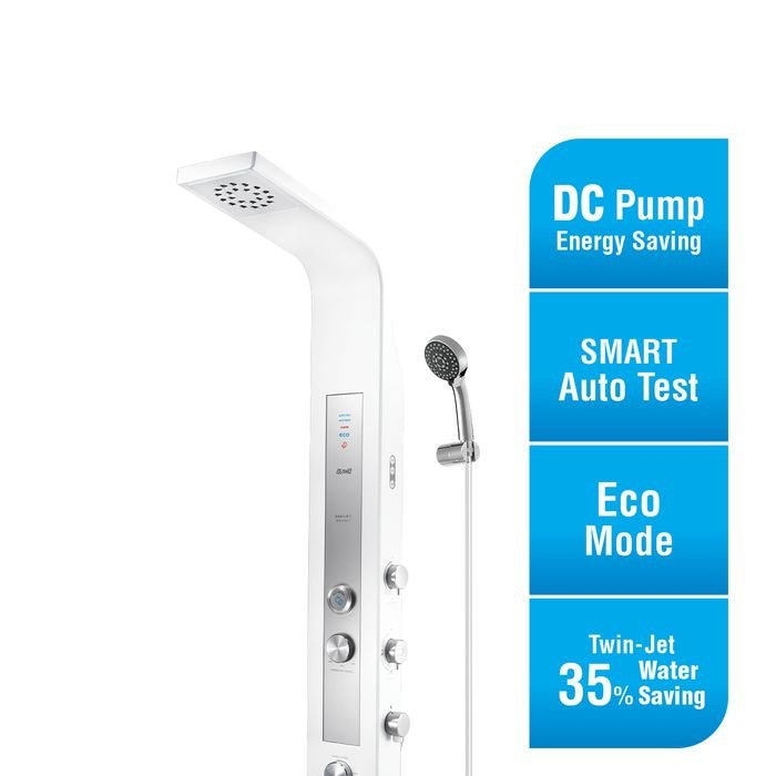 Alpha SMART REVO - I SK WHITE (G - 11) Home Shower Rainshower With DC Pump SK White | TBM Online
